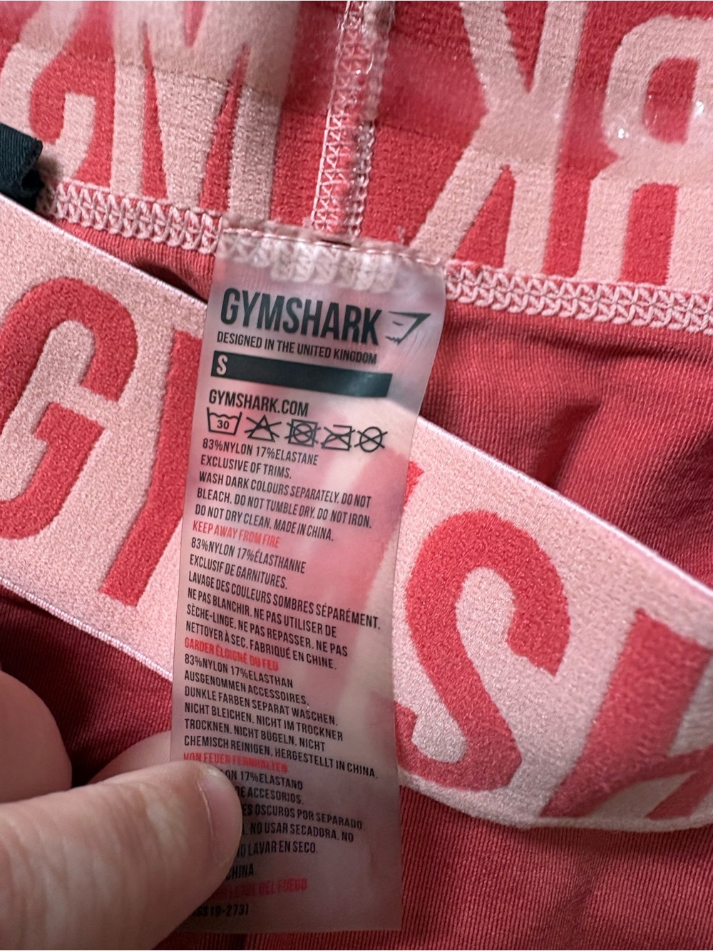 Gymshark Coral Pink Seamless Set S/M Matching Workout set - Picture 3 of 3